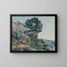Una roca del Faron, sol de Toulon - Lucien Pissarro — cuadro enmarcado en la pared