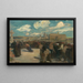 Wrestlers in Brittany, France - Lucien Simon — framed artwork on a wall