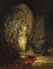 Casque aiguière et bouclier sur une table - Lucjan Przepiórski — artwork view