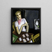 Hija con cartas - Lucius Kutchin — cuadro enmarcado en la pared