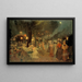 The Garden of the Bullier Ball at Night - Ludovic Vallée — framed artwork on a wall