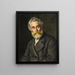 El pintor Vilhelm Kyhn - Ludovica Thornam — cuadro enmarcado en la pared