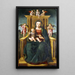 La Virgen y el Niño en majestad - Ludovico Brea — cuadro enmarcado en la pared