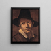 Retrato de un joven - Ludovico Carracci — cuadro enmarcado en la pared