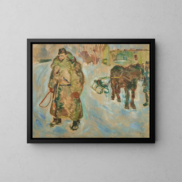 El señor de la tierra Knut C Langgaard - Ludvig Karsten — cuadro enmarcado en la pared