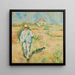 Hombre en blanco en un paisaje de Skagen - Ludvig Karsten — cuadro enmarcado en la pared