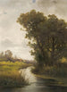Trees by the water's edge - Ludvík Bartók — artwork view