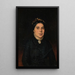 Retrato de la esposa de Ignaz Deutsch - Ludwig Deutsch — cuadro enmarcado en la pared