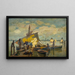 Arrival of the fishing boat - Ludwig Dill — framed artwork on a wall
