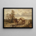 On the country road - Ludwig Gedlek — framed artwork on a wall