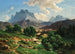 Un paisaje con un lago de montaña - Ludwig Halauska — vista de la obra