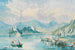 Vista de la isla de Bled en el lago de Bled en Eslovenia - Ludwig Halauska — vista de la obra