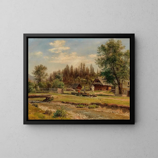 Ludwig Halauska - Blick auf das Dorf Tutschach bei Aflenz.webp