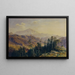 El Schneeberg en Baja Austria visto desde Gutenstein - Ludwig Halauska — cuadro enmarcado en la pared