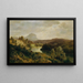 La Traun y el Traunstein - Ludwig Halauska — cuadro enmarcado en la pared