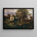 Ruine d'église - Ludwig Halauska — framed artwork on a wall