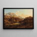 Motif near Niederdorf, Tyrol, with the Wild Kaiser mountains in the background - Ludwig Halauska — framed artwork on a wall