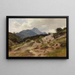 Vue de Mittenwald au massif du Karwendel - Ludwig Halauska — framed artwork on a wall