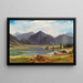 Le Plansee in Tyrol - Ludwig Halauska — framed artwork on a wall