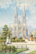 Un día soleado cerca de la iglesia votiva - Ludwig Hans Fischer — vista de la obra