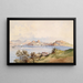 Vista de la ciudad de Corfú - Ludwig Hans Fischer — cuadro enmarcado en la pared