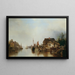 Rive de l'Escaut - Ludwig Hermann — cuadro enmarcado en la pared