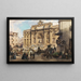 La Fontaine de Trevi en Roma - Ludwig Johann Passini — cuadro enmarcado en la pared