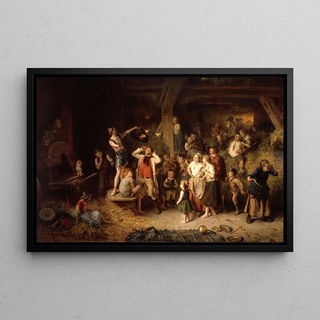 Ludwig Knaus - The magician in the barn.webp