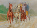 Coche a cuatro caballos en el Viena de antaño - Ludwig Koch — vista de la obra