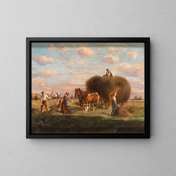 Fauchage - Ludwig Müller-Cornelius — framed artwork on a wall