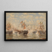 La bataille de Lissa - Ludwig Rubelli von Sturmfest — framed artwork on a wall