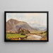 Escena en Kufstein - Ludwig Skell — cuadro enmarcado en la pared