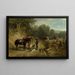 After the Hunt - Ludwig Voltz — framed artwork on a wall