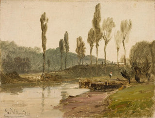 Ludwig Willroider - Forest landscape with water.webp