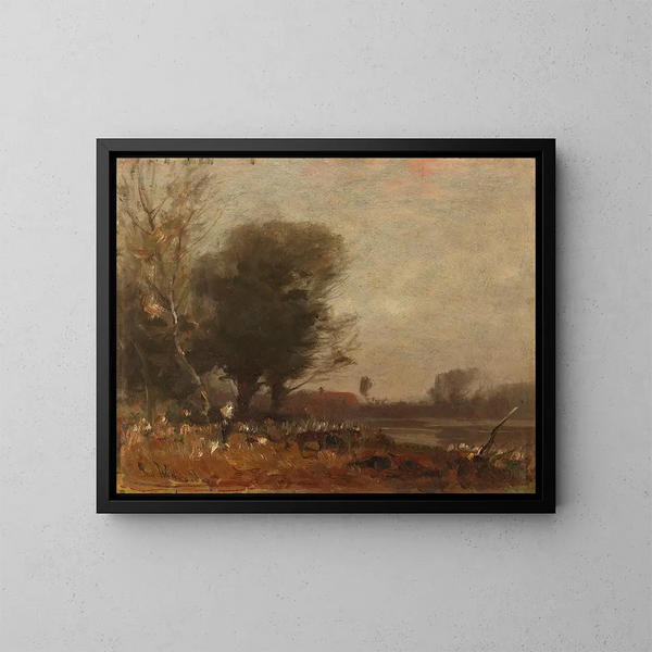 Paisaje de otoño - Ludwig Willroider — cuadro enmarcado en la pared