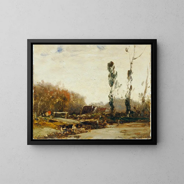 Paisaje cerca de Bernried - Ludwig Willroider — cuadro enmarcado en la pared