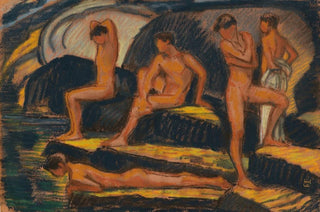 Ludwig von Hofmann - Badende Jungen.webp