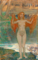 Joven chica junto al lago - Ludwig von Hofmann — vista de la obra