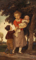 Los tres hermanos y hermanas - Ludwig von Zumbusch — vista de la obra