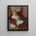 Child in an armchair - Ludwik Epkowski — framed artwork on a wall
