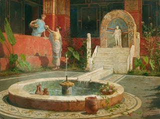 Luigi Bazzani - Maidens in a Roman atrium.webp
