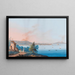 Vista de Nápoles desde Posillipo - Luigi Del Giudice — cuadro enmarcado en la pared