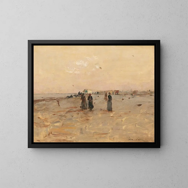 Sobre la playa - Luigi Loir — cuadro enmarcado en la pared