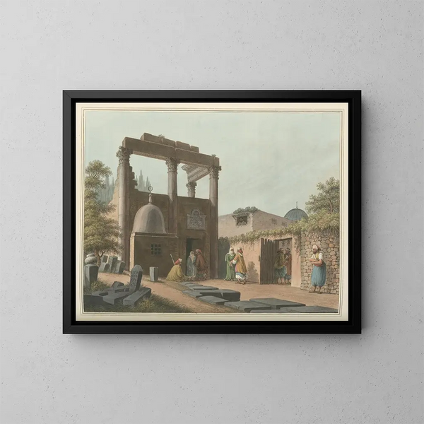 Mezquita de Latachie - Luigi Mayer — cuadro enmarcado en la pared
