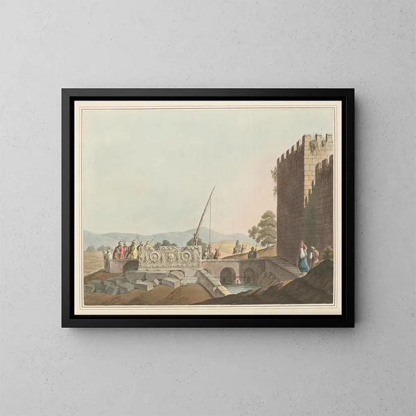 Sarcophage de las Tumbas de los Reyes - Luigi Mayer — cuadro enmarcado en la pared