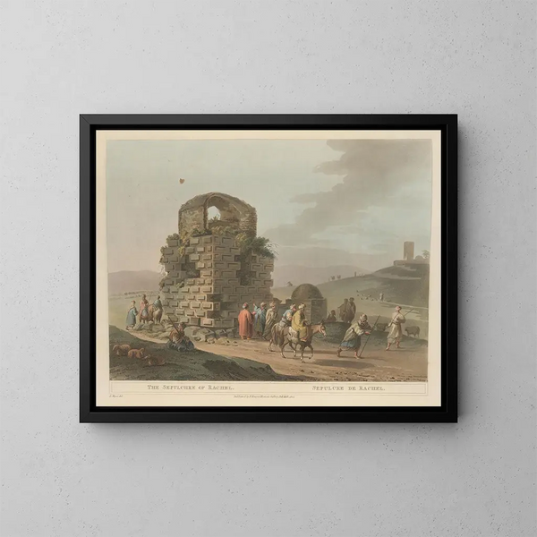 Sepulcro de Rachel - Luigi Mayer — cuadro enmarcado en la pared