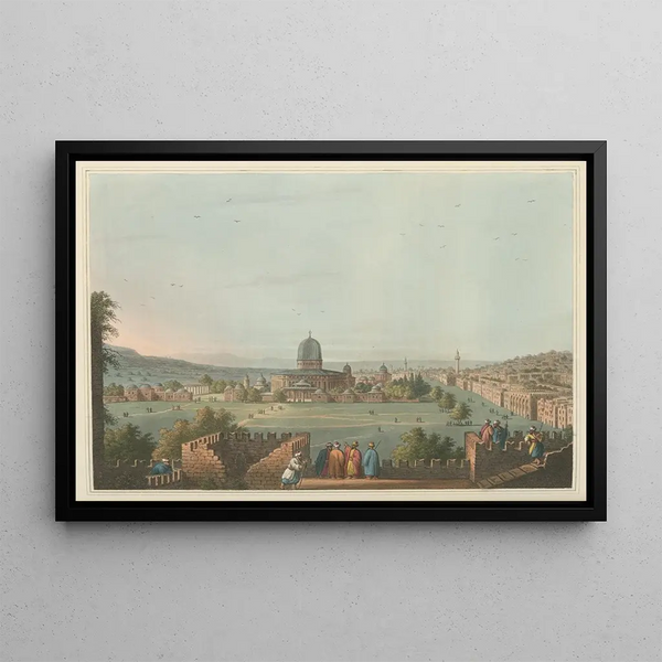 Temple of Solomon - Luigi Mayer — framed artwork on a wall