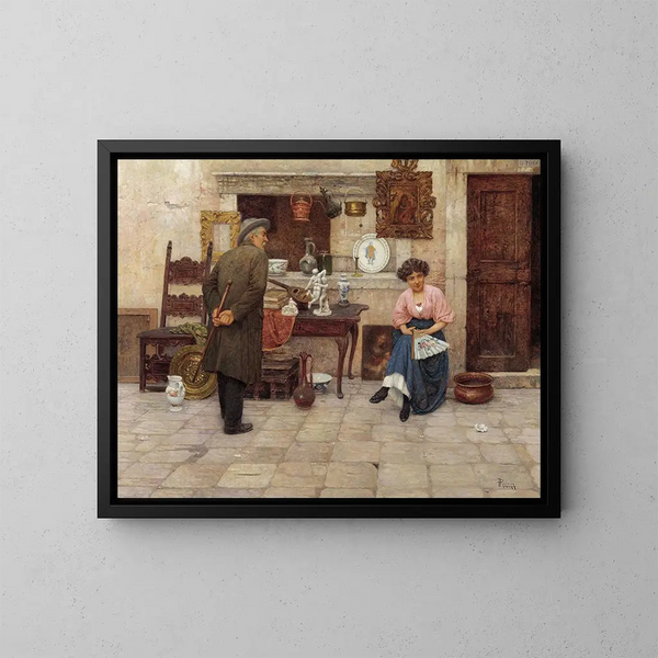 The passionate about art - Luigi Pastega — framed artwork on a wall