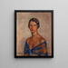 Retrato de una mujer - Luis Alberto Sangroniz — cuadro enmarcado en la pared