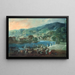 Vista de El Arenal en Bilbao - Luis Paret y Alcázar — cuadro enmarcado en la pared